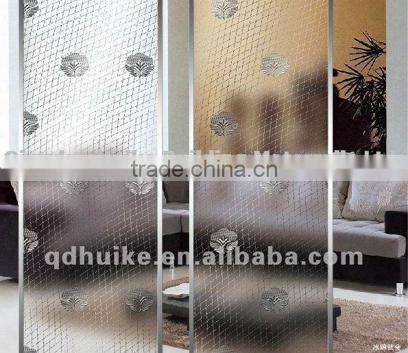 coated glass/ice carving titanium glass for decoration