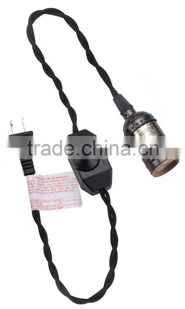 Twisted braided wire / lamp cord /outdoor string lights /