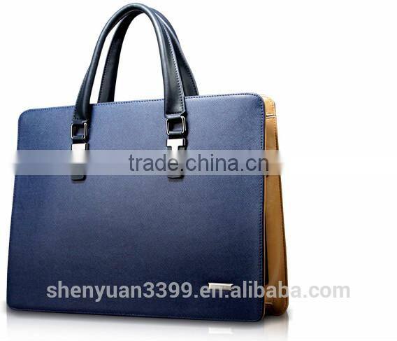 Wholesale china high quality fashion men leather briefcase