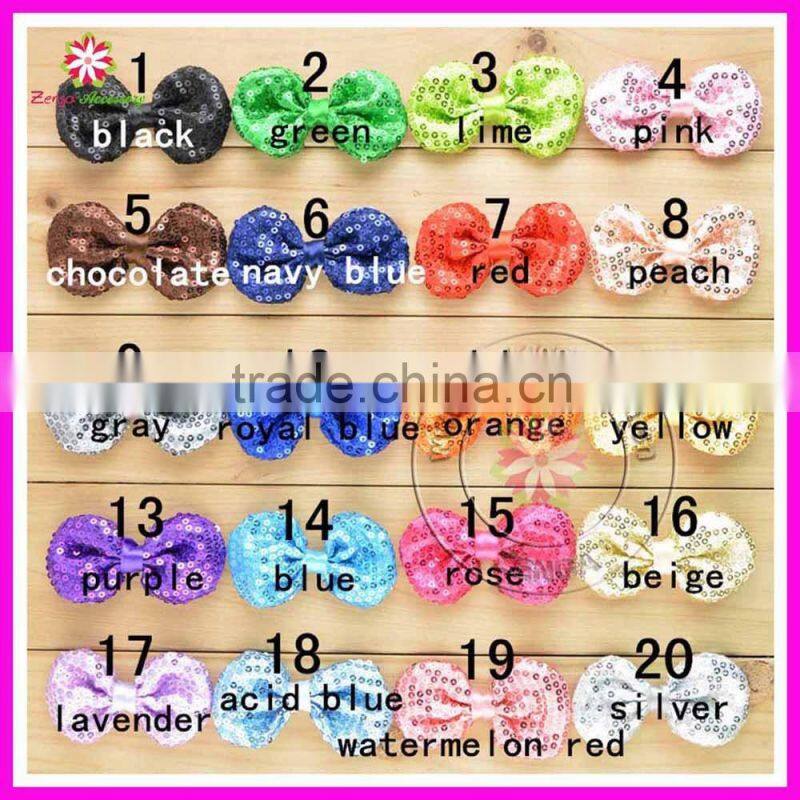 1.5" Sequin bows, mini bows