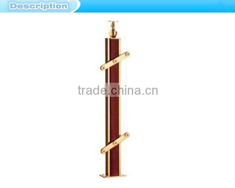 stainless steel stair railing/wood baluster stair railing RP-633