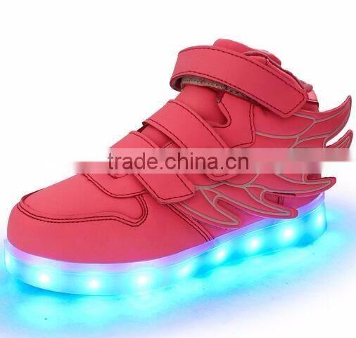 Brand New Kids Girls Boys LED Light Up Sneakers Luminous Casual Flash Usb Charger Led Light Girls Shoes With Led Light