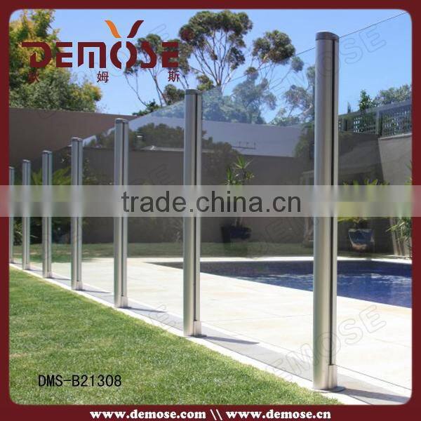 prefab homes balcony frosted frameless glass balustrade