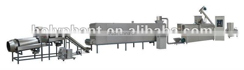 Multi-functional wide output range extruded cat feed production line 86-15003847743
