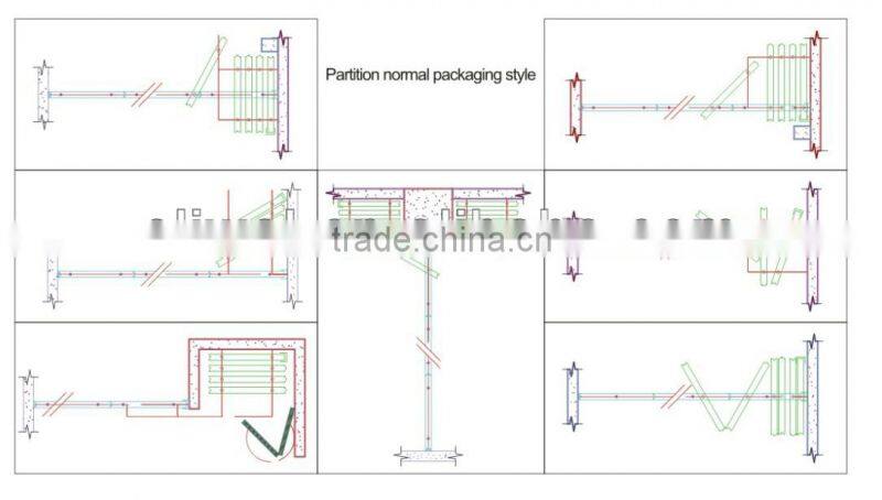 china manufacturer aluminium high quality partition wall sliding door for Multi-functional Hall