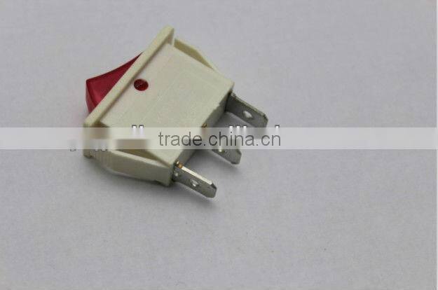 YL3-8 square white on off LED dpdt lighted rocker switch