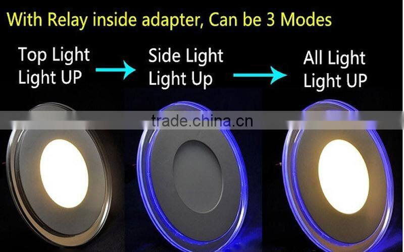 New Design Multicolor LED Panel Lamp Aluminum CE RoHS Best Selling 6W 9W 12W 18W 20W
