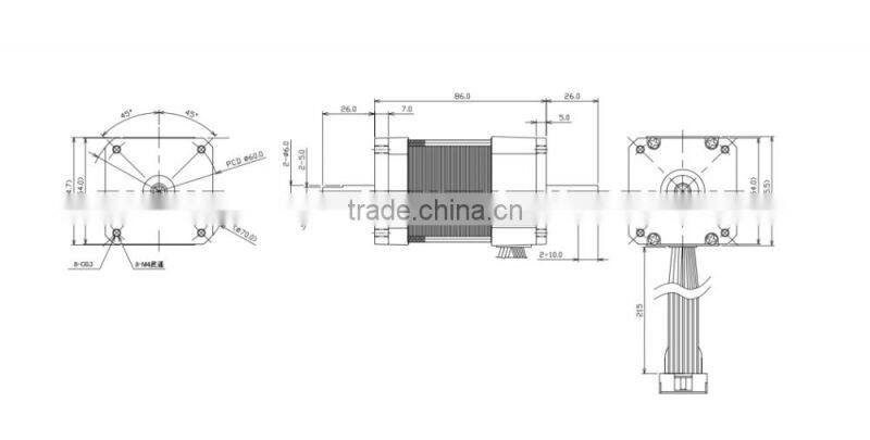 Electronic medical equipment with FB-854 12v precision dc motor