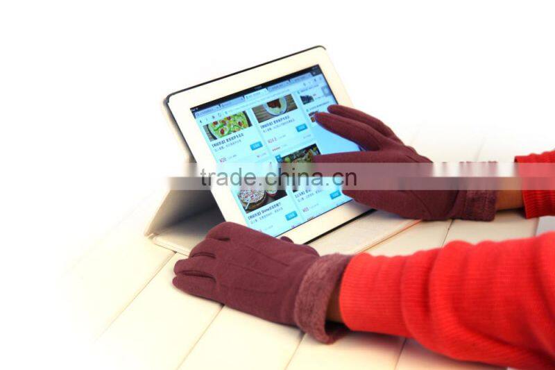 Winter warm lady IPAD IPHONE touch screen gloves