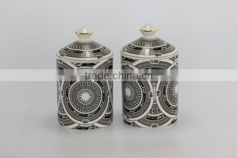 Natural Soy Scented Candle in Ceramic Jar with Matte Color