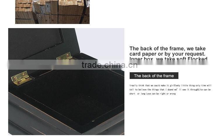 Latest design Wooden gift Box standard moulding photo frame