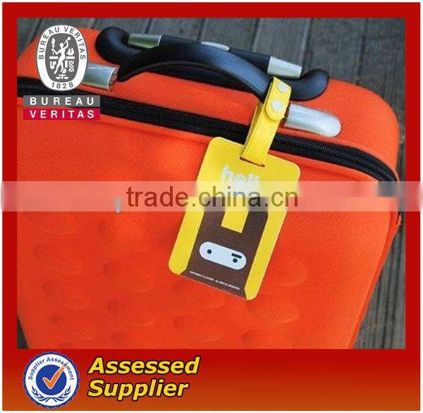 custom silicone fancy PVC 3D travel luggage id tag