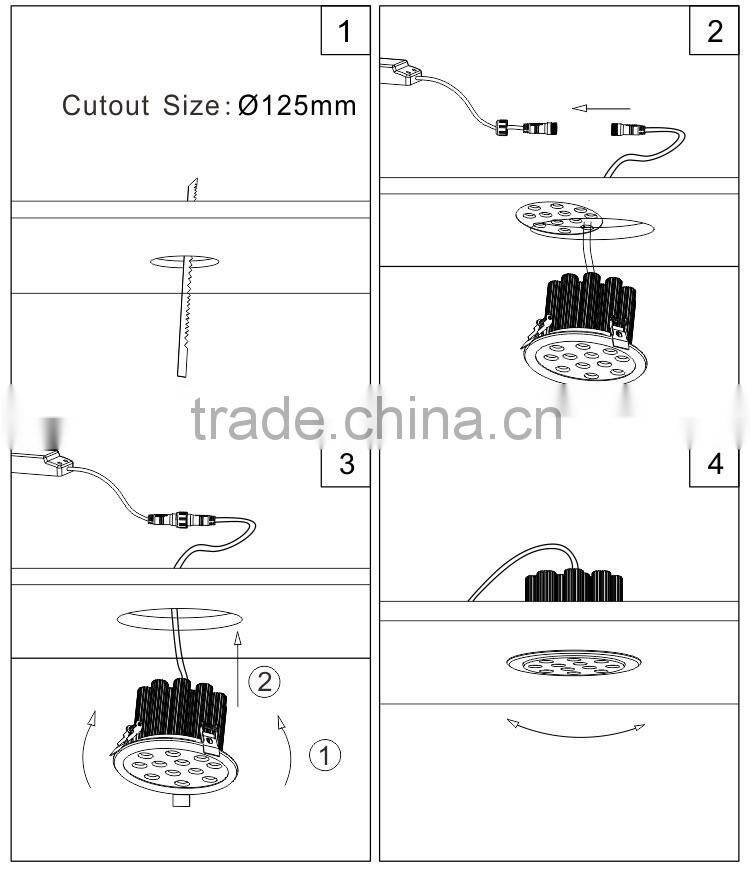 better supplier and competitive price led ceiling light 6w- 40 W with creeleds