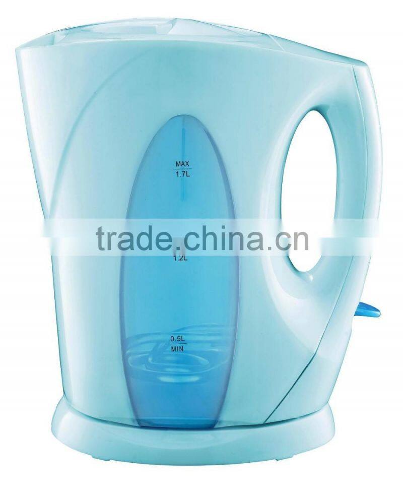 Wuxi swif 1.7L Plastic cordless electric kettle
