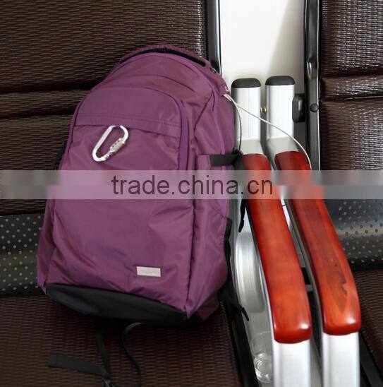 2015 New Product and Design Wholesale Purple safety and theftproof backpack for women