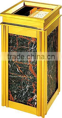 Eco-friendly modern public square dust bin /trash can for hotel