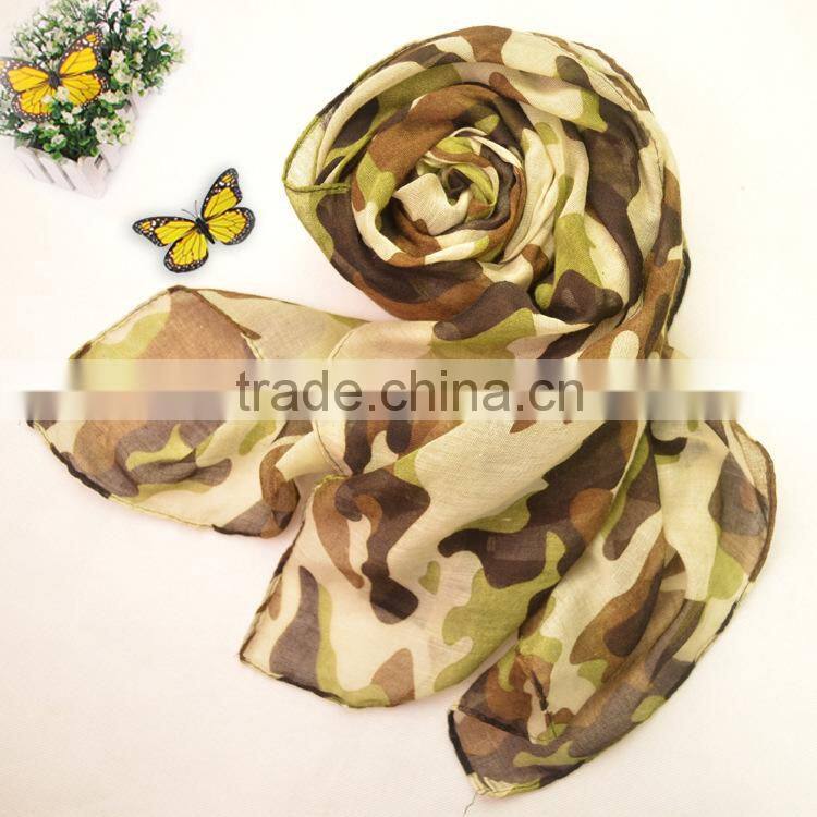 New design spring fashion camouflage scarf