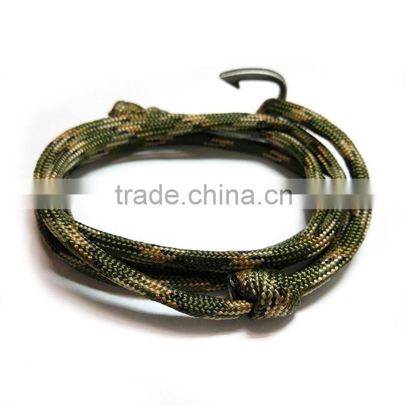 Hot new products for 2016 diy sailor's weave bracelet jewelry with custom logo OEM