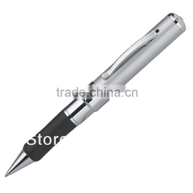 Hot sale pen JVE-3102A Silver/Black color pen camera with usb drive;video camera