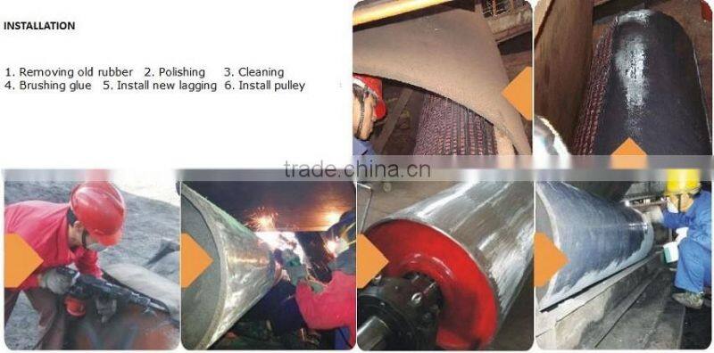 ceramic rubber vulcanize drum lagging sheet