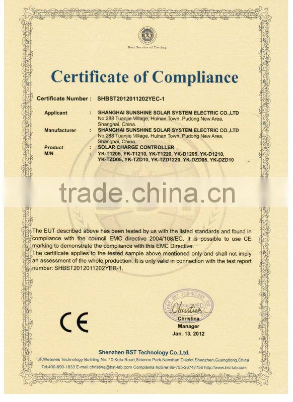 Widely applicability 12V solar controller