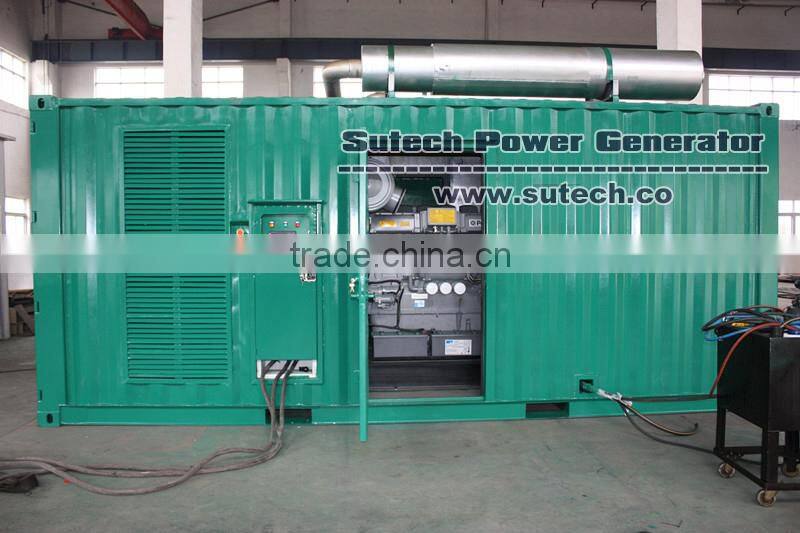 High quality 1500Kva diesel generator powered by Cummins KTA50-GS8 engine, Containerized type or Open type