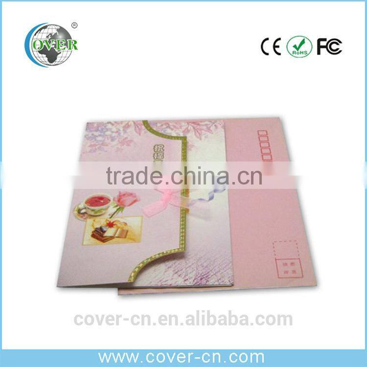 Custom 2015 Newest christmas music greeting card New Year sound voice recording card