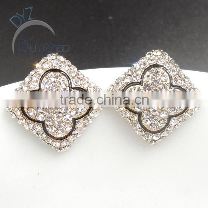 gold plated wholesale alloy necklace jewelry with crystal stone