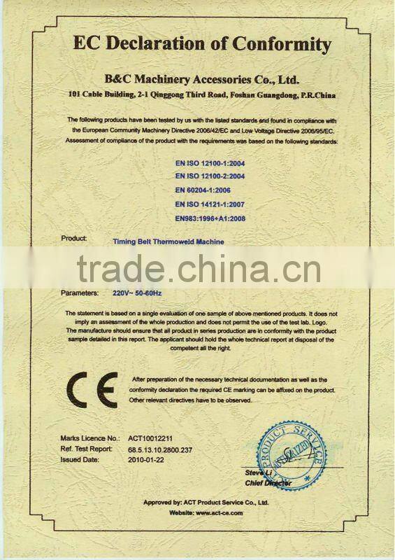 PU Timing Belt Thermoweld