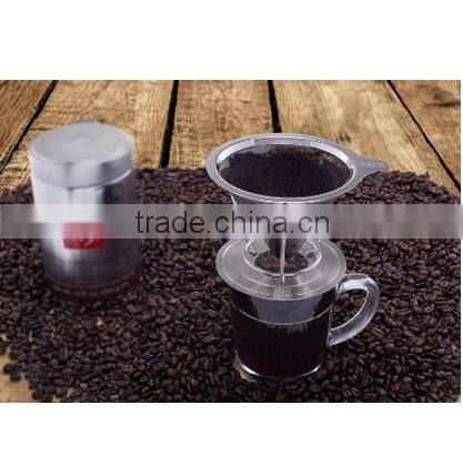 2016 hot sale stainless steel pour over coffee dripper