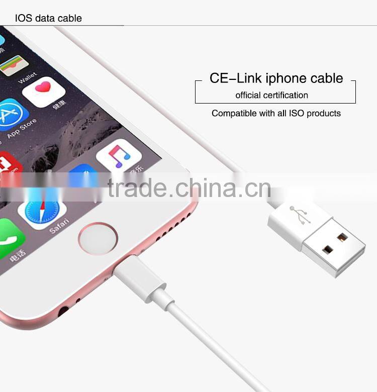Wholesale Manufacturer High Speed 8 Pin MFI Certified Charging Data USB Cable For Apple iPhone,iPAD(ICB01)