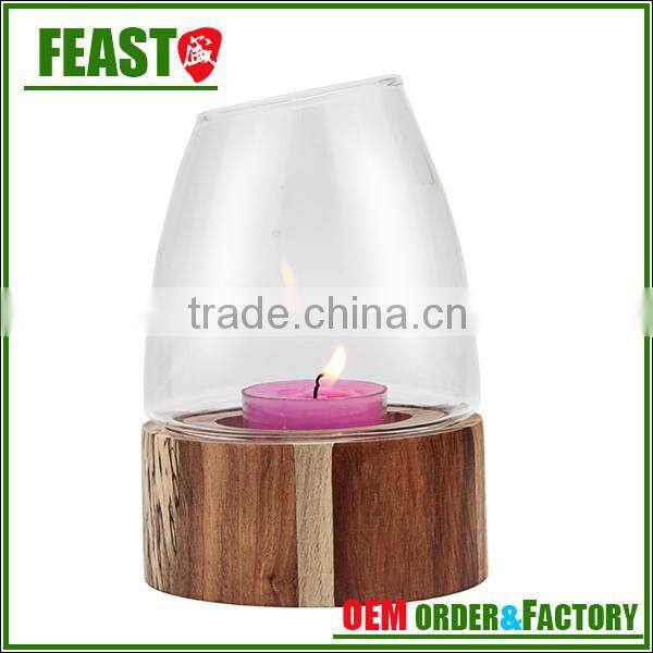 2015 NEW design candle stand HOT selling wooden candle holder