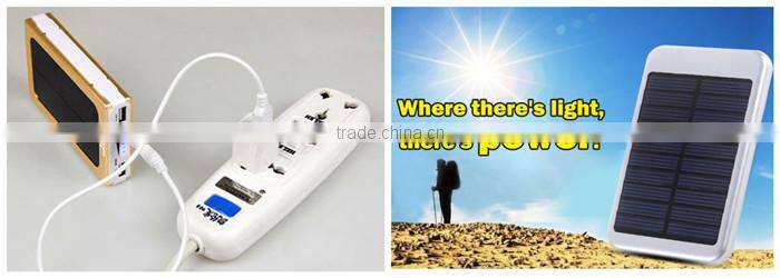 10000mah Solar Power Bank Dual USB Portable External Battery Charger For Mobile