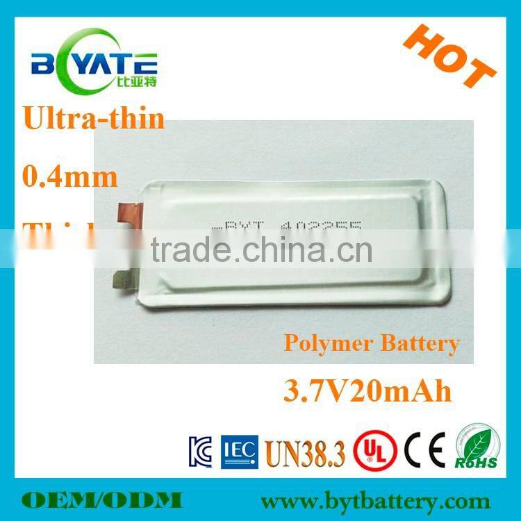 High Performance new arrive Prismatic Rechargeable ultra thin lithium polymer battery