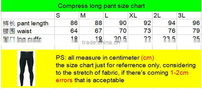 2016 Men Fitness Wear Running Tights Compression Tights Fitness Tights