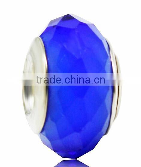 European Crystal Charms Beautiful Pattern Crystal Murano Glass Big Hole Beads Wholesale