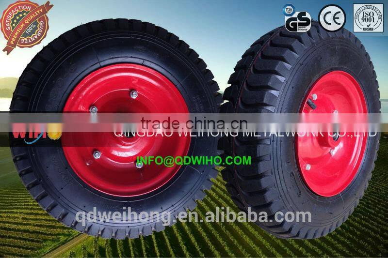16" 4.00-8 Factory outlet Best quality Pneumatic Rubber wheel