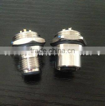 M12 Female panel mount shield senser connector