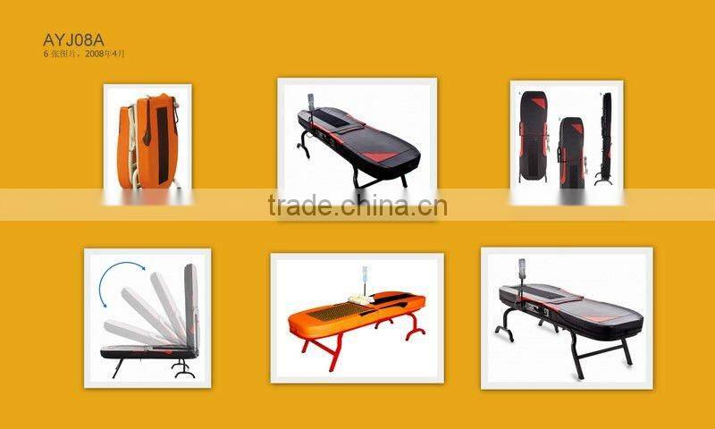 jade caps folding massage bed with thermal therapy(AYJ-08A)