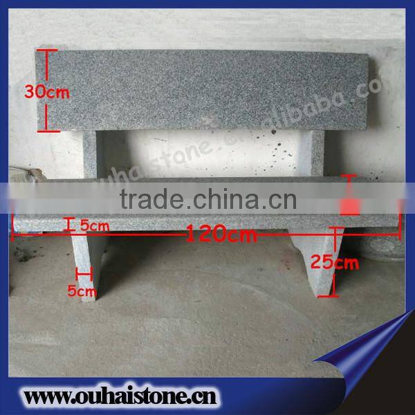 Novel Natural Stone Cute Park Bench Sigle Carved Chair