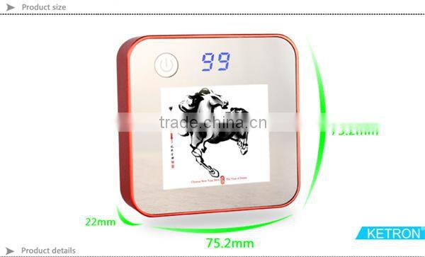 8400mAh led display gift customized gel battery