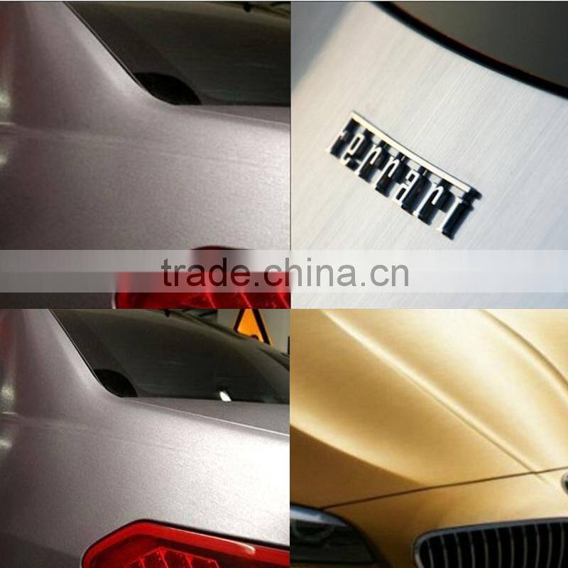 Various Colored Brushed Aluminum Car Wrap Vinyl Film Foil