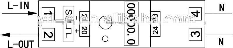 Single Phase 2Modular DIN-Rail Energy Meter with RS485