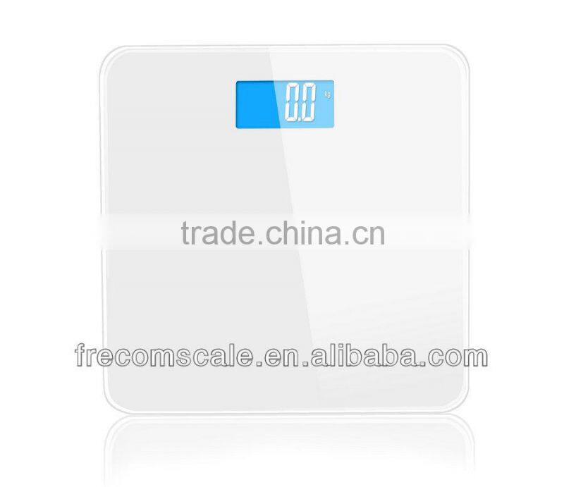 180kg High precision electronic bathroom weighing scale, digital round lcd back display weighing scale