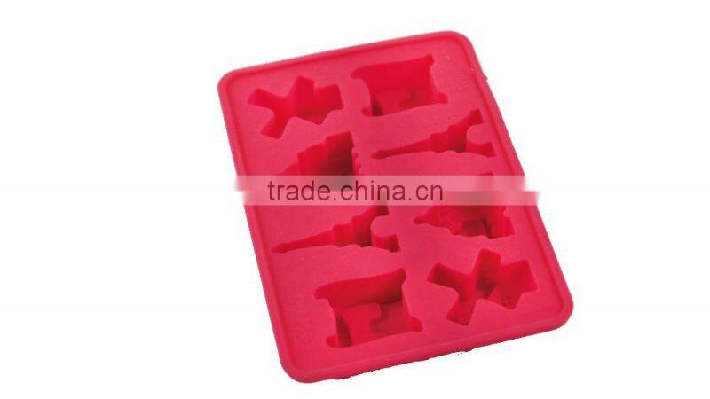 OEM/ODM house shape silicone ice cube tray mold chocolate container