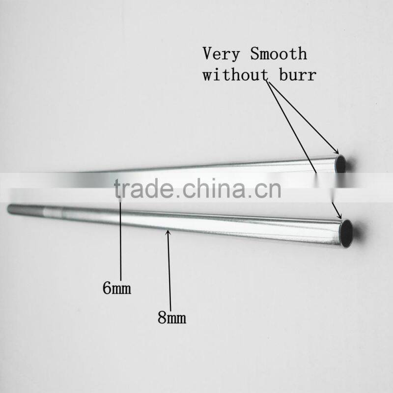 Dia 6mm L 8.5" Stainless Steel Drinking Straw 4 with 1 brush packed in new design blister card