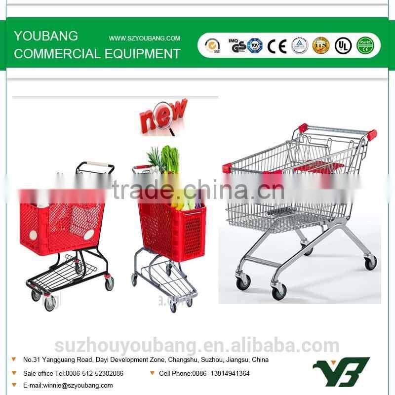 Supermarket plastic trolley plastic trolley