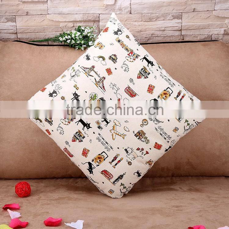 cartoon high-grade creative style restoring ancient ways cotton and linen pillowcases home furnishing cushion cover