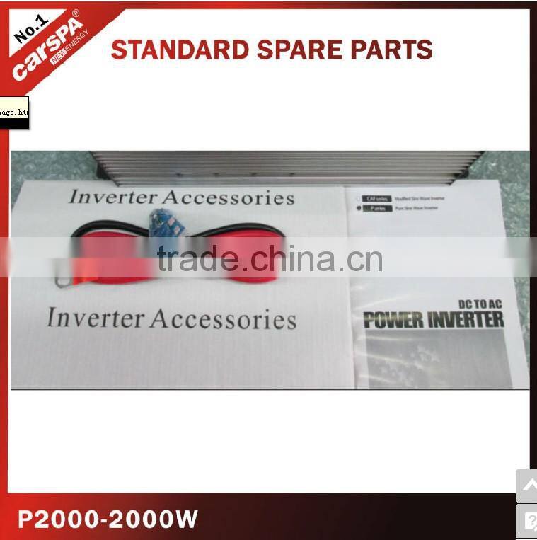 pure sine wave inverter 2000w 12v to 110v solar pv power with usb with CE approved CARSPA or OEM P2000-121