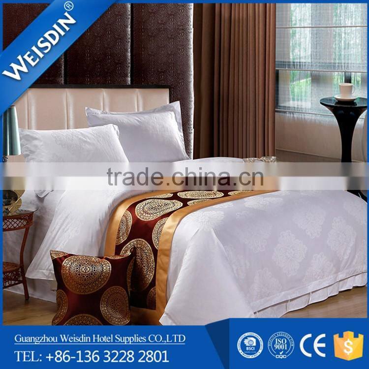 Weisdin hotel supplies cheap 100%cotton bedding set 4pcs use hotel for all seasons